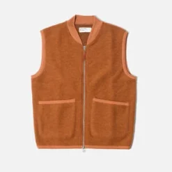 Universal WorksZip Waistcoat - Orange