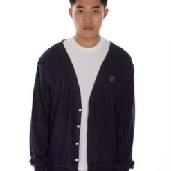 NeedlesV-Neck Cardigan - Pile Navy