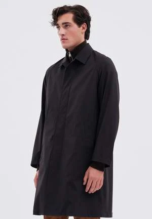 Norse ProjectsVargo Solotex Twill Raglan Trench Coat - Black - Image 3