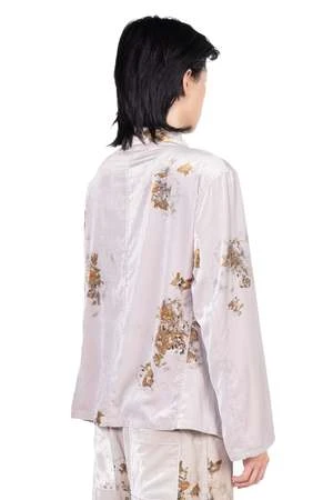 Peng TaiVelvet Chinese Medicine Print Pyjama Jacket - Image 3