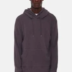 Blue&CreamWaffle Hoodie - Charcoal