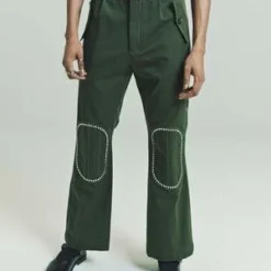 Wales BonnerKhaki Cotton Drill Tomorrow Trousers - Black