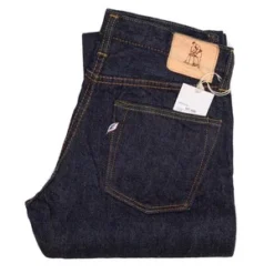 Pure Blue JapanSlim Straight 14oz Selvedge Denim - Black