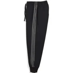 AdidasY-3 3-Stripes Refined Wool Cuffed Pants - Black