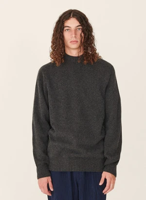 YMCMontand Mock Neck Jumper - Charcoal
