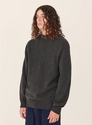 YMCMontand Mock Neck Jumper - Charcoal - Image 3