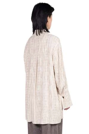 Peng TaiYard Dyed Oversized Shirt - Beige - Image 3