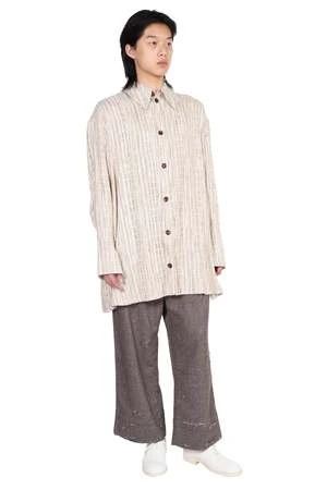 Peng TaiYard Dyed Oversized Shirt - Beige - Image 5